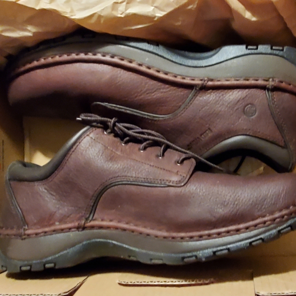 Red Wing Shoes Stitchmax Brown Leather Slip Resistant Oxford 8704 Mens US 12